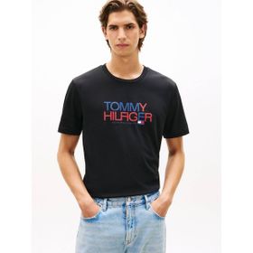 Tommy Hilfiger MW0MW42369BDS Brand Love Big Text Erkek Tişört