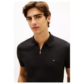 Tommy Hilfiger MW0MW42758BDS Interlock Zip Reg Erkek Polo Tişört