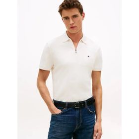 Tommy Hilfiger MW0MW42758Z00 Interlock Zip Reg Erkek Polo Tişört