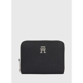 Tommy Hilfiger Siyah Kadın 10x19x2,5 AW0AW14649BDS Fermuarlı Cüzdan
