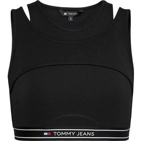 Tommy Hilfiger Siyah Taping Kadın Tayt