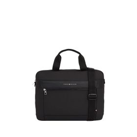 Tommy Hilfiger TH CASUAL SLIM COMPUTER BAG 30x40x10 cm Siyah Erkek Fermuarlı Laptop Çantası