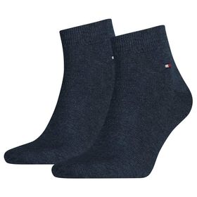 Tommy Hilfiger TH MEN Quarter 2P Mavi Erkek Spor Ayakkabı Çorabı