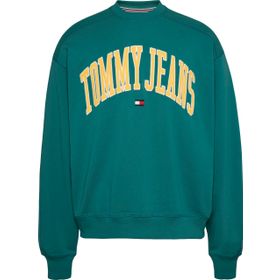 Tommy Hilfiger Tjm Boxy Pop Varsity Crew Mavi Erkek Sweatshirt
