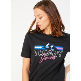 Tommy Hilfiger Tjm Camo Ground Logo Tee Beyaz White Ybr Erkek Üst Ve T-Shirt