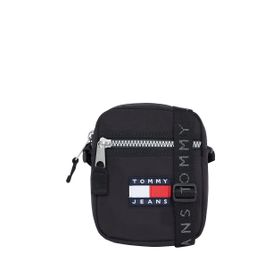 Tommy Hilfiger TJM HERITAGE REPORTER 16x14x4 cm Siyah Erkek Fermuarlı Postacı Çantası