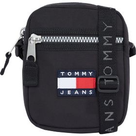 Tommy Hilfiger TJM HERITAGE REPORTER 16x14x4 cm Siyah Erkek Fermuarlı Postacı Çantası