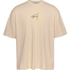 Tommy Hilfiger Tjm Ovz Signature Gd Tee Bej Erkek T-shirt