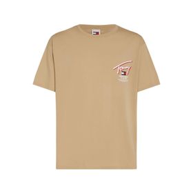 Tommy Hilfiger Tjm Reg 3D Street Signtr Tee Ext Bej Erkek T-shirt