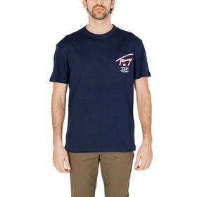Tommy Hilfiger Tjm Reg 3D Street Signtr Tee Ext Mavi Erkek T-shirt