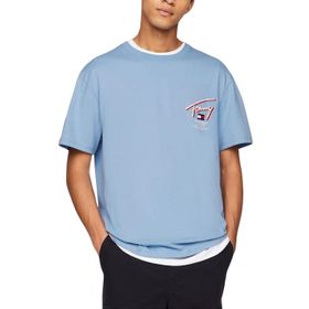 Tommy Hilfiger Tjm Reg 3D Street Signtr Tee Ext Mavi Erkek T-shirt