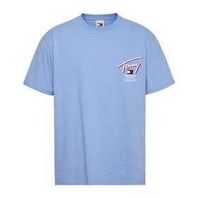 Tommy Hilfiger Tjm Reg 3D Street Signtr Tee Ext Mavi Erkek T-shirt