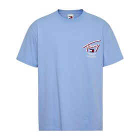 Tommy Hilfiger Tjm Reg 3D Street Signtr Tee Ext Mavi Erkek T-shirt