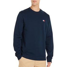 Tommy Hilfiger TJM Reg Badge Crew Ext Mavi Erkek Sweatshirt