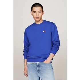 Tommy Hilfiger TJM Reg Badge Crew Ext Mavi Erkek Sweatshirt