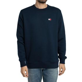 Tommy Hilfiger TJM Reg Badge Crew Ext Mavi Erkek Sweatshirt