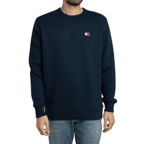 Tommy Hilfiger TJM Reg Badge Crew Ext Mavi Erkek Sweatshirt