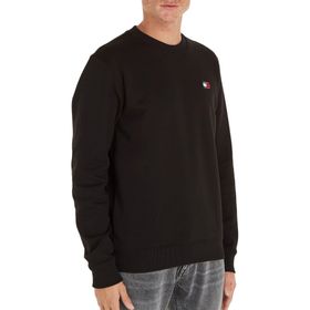Tommy Hilfiger TJM Reg Badge Crew Ext Siyah Erkek Sweatshirt