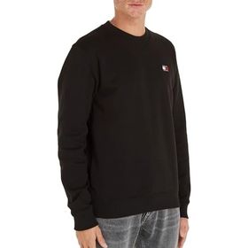 Tommy Hilfiger TJM Reg Badge Crew Ext Siyah Erkek Sweatshirt