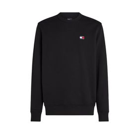 Tommy Hilfiger TJM Reg Badge Crew Ext Siyah Erkek Sweatshirt