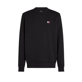 Tommy Hilfiger TJM Reg Badge Crew Ext Siyah Erkek Sweatshirt