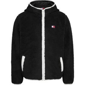 Tommy Hilfiger TJM Reg Badge Teddy Zip Tru EXT Siyah Erkek Sweatshirt