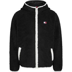Tommy Hilfiger TJM Reg Badge Teddy Zip Tru EXT Siyah Erkek Sweatshirt
