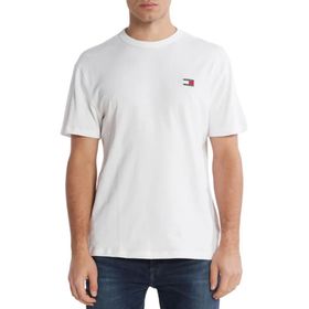 Tommy Hilfiger TJM Reg Badge Tee Ext Beyaz Erkek T-shirt