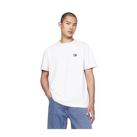 Tommy Hilfiger TJM Reg Badge Tee Ext Beyaz Erkek T-shirt
