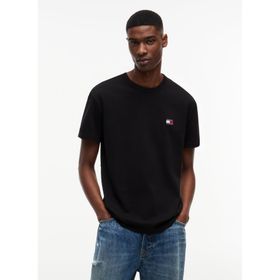 Tommy Hilfiger TJM Reg Badge Tee Ext Siyah Erkek T-shirt