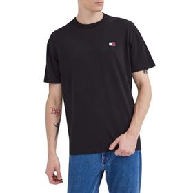 Tommy Hilfiger TJM Reg Badge Tee Ext Siyah Erkek T-shirt