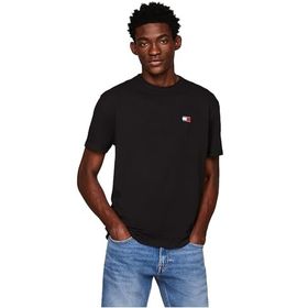 Tommy Hilfiger TJM Reg Badge Tee Ext Siyah Erkek T-shirt