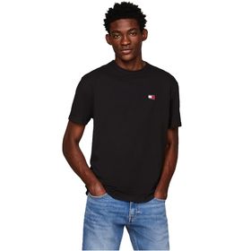 Tommy Hilfiger TJM Reg Badge Tee Ext Siyah Erkek T-shirt