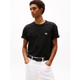 Tommy Hilfiger TJM Reg Badge Tee Ext Siyah Erkek T-shirt