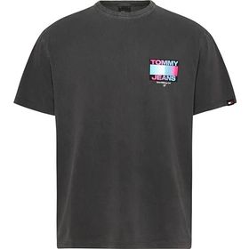 Tommy Hilfiger TJM Reg DNA Graphic TEE Gri Erkek T-shirt