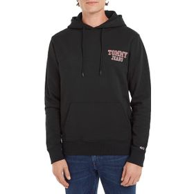 Tommy Hilfiger TJM Reg Entry Graphic Siyah Hoodie Erkek Sweatshirt