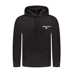 Tommy Hilfiger TJM Reg Entry Graphic Siyah Hoodie Erkek Sweatshirt
