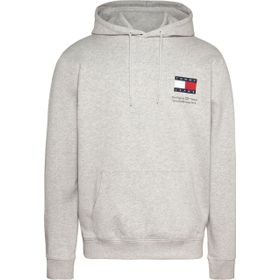 Tommy Hilfiger TJM Reg Essential Flag Hood EXT Gri Erkek Sweatshirt