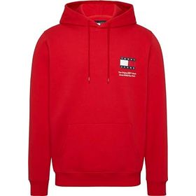 Tommy Hilfiger TJM Reg Essential Flag Hood EXT Kırmızı Erkek Sweatshirt