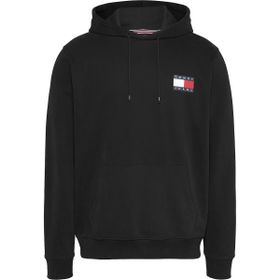 Tommy Hilfiger TJM Reg Essential Flag Hood EXT Siyah Erkek Sweatshirt