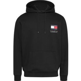 Tommy Hilfiger TJM Reg Essential Flag Hood EXT Siyah Erkek Sweatshirt