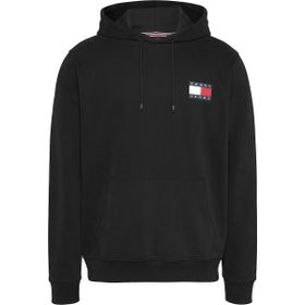 Tommy Hilfiger TJM Reg Essential Flag Hood EXT Siyah Erkek Sweatshirt