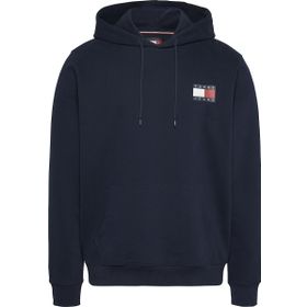 Tommy Hilfiger TJM Reg Essential Flag Hood EXT Siyah Erkek Sweatshirt