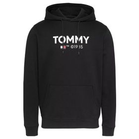 Tommy Hilfiger TJM Reg Essntl Hoodie Siyah Erkek Sweatshirt