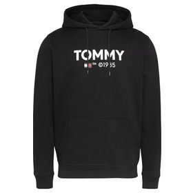 Tommy Hilfiger TJM Reg Essntl Hoodie Siyah Erkek Sweatshirt