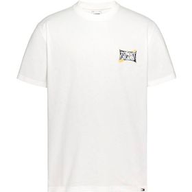Tommy Hilfiger Tjm Reg Flower Power Tee Beyaz Erkek T-shirt