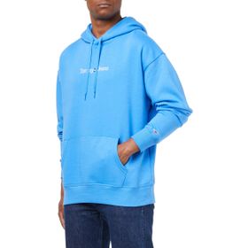 Tommy Hilfiger Tjm Reg Linear Hoodie Mavi Erkek Sweatshirt
