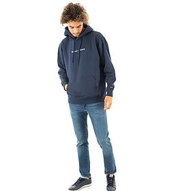 Tommy Hilfiger Tjm Reg Linear Hoodie Mavi Erkek Sweatshirt