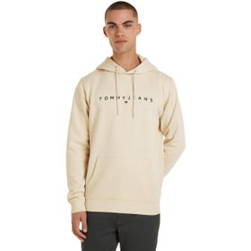 Tommy Hilfiger TJM Reg Linear Logo Hoodie EXT Bej Erkek Sweatshirt
