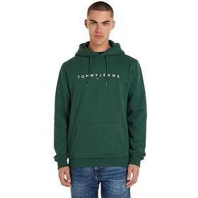 Tommy Hilfiger TJM Reg Linear Logo Hoodie EXT Yeşil Erkek Sweatshirt